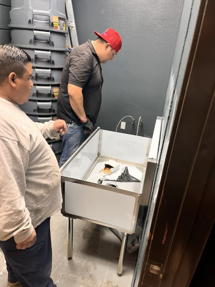 Commercial plumbing and sink installation in New Lisbon